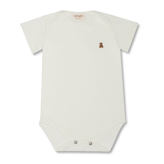 Body Bebê Algodão Pima Off White - Dame