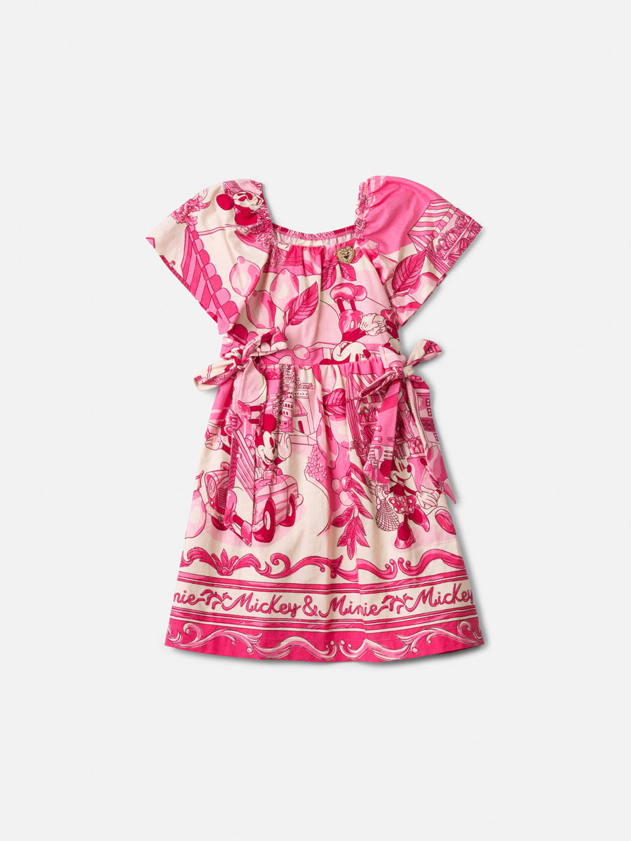 Vestido Infantil Barrado Minnie - Animê