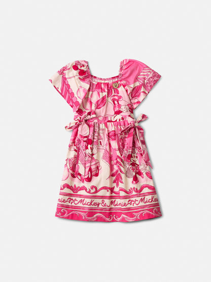 Vestido Infantil Barrado Minnie - Animê