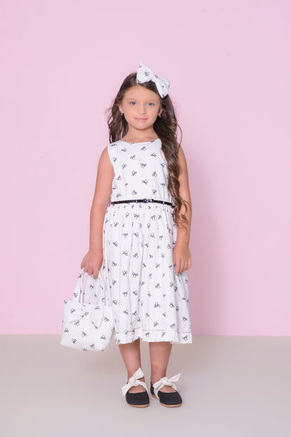 Vestido Infantil Maxi Laço Costas Lacinhos - Pituchinhus