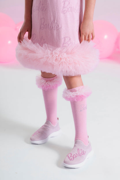 Vestido Tricot Jacquard Frufru - Barbie by Pituchinhus - Gracia
