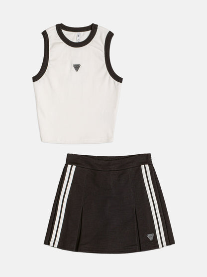 Conjunto Teen Regata e Short - Saia Preto - Authoria