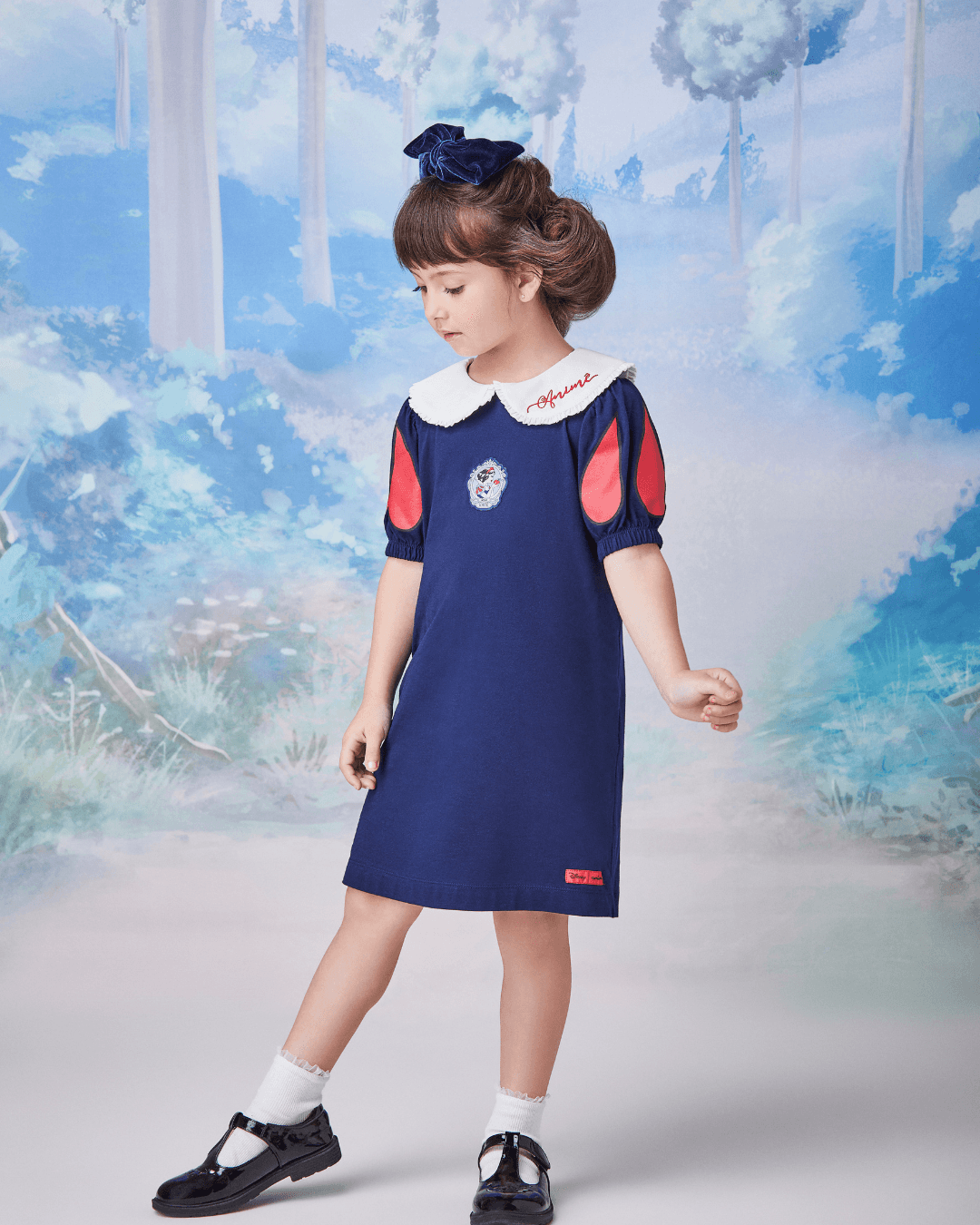 Vestido Branca de Neve Marinho - Animê - Gracia