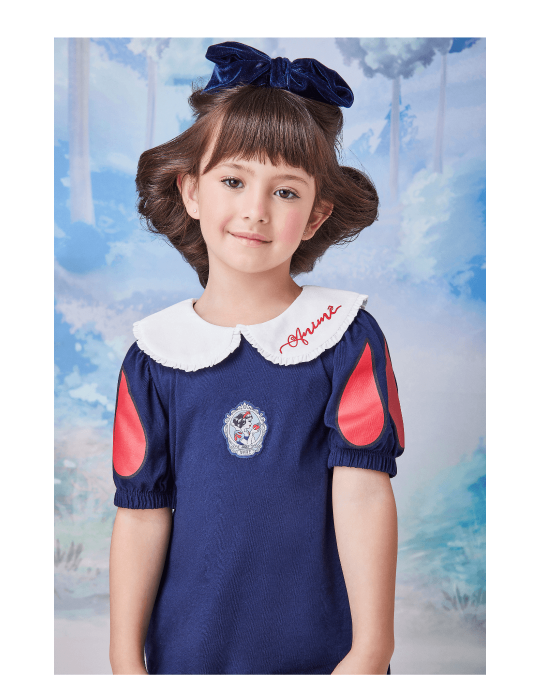 Vestido Branca de Neve Marinho - Animê - Gracia
