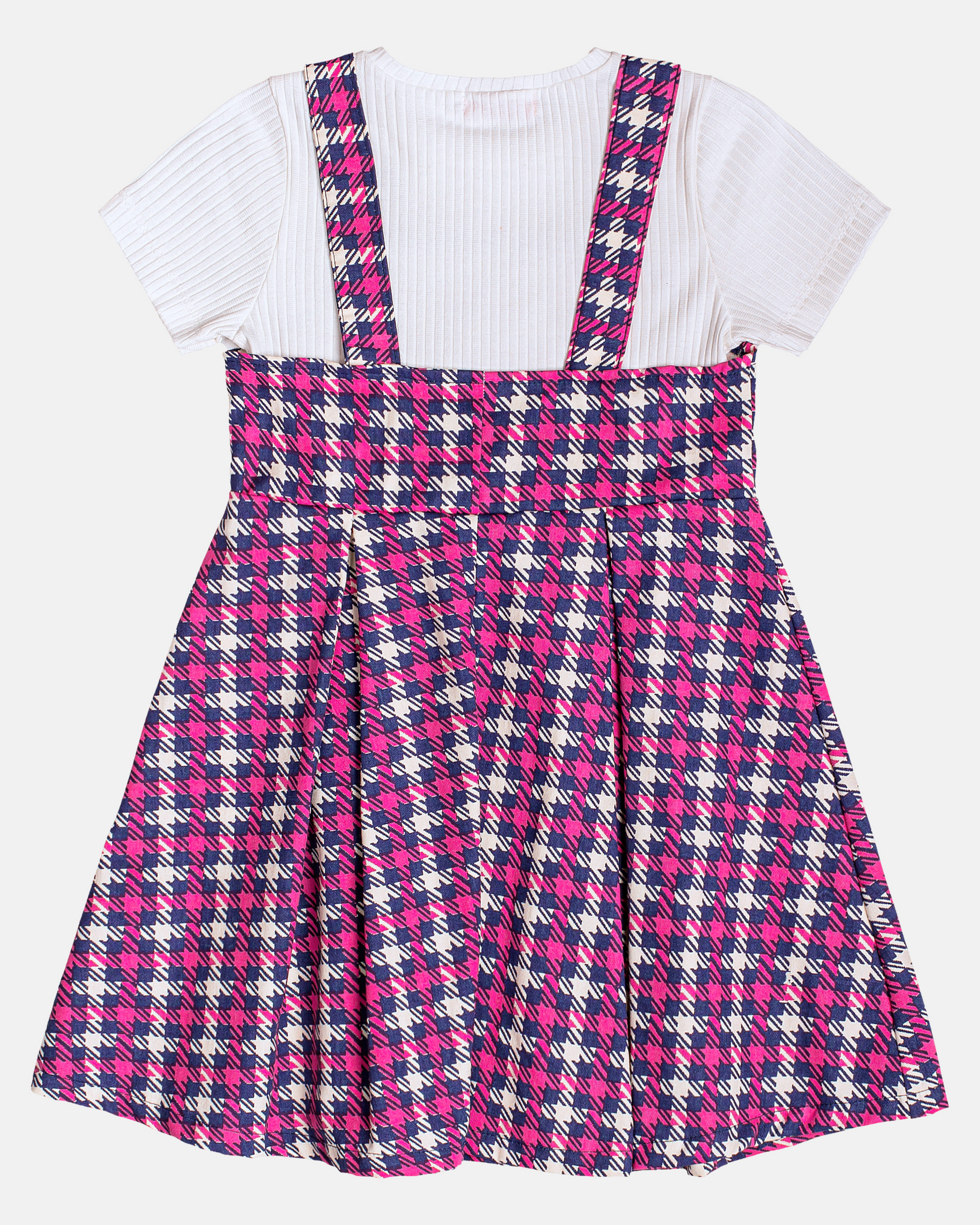 Vestido Pied Poule Pink - Momi - Gracia