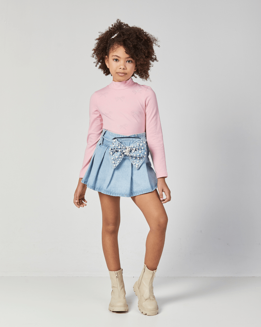 Blusa Algodão ML Rosa - Luluzinha - Gracia