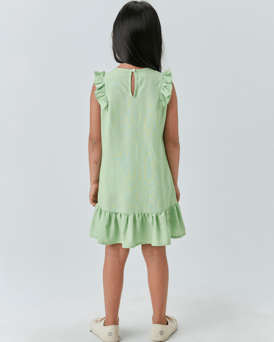 Vestido Recorte Babado Voil Acqua - Beabá - Gracia