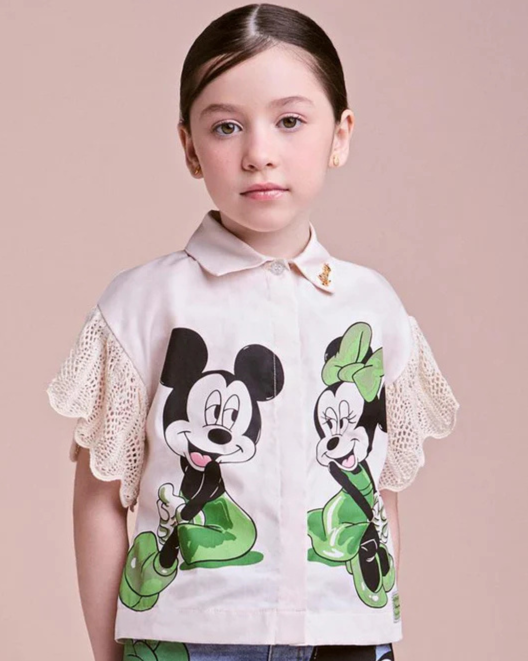 Camisa Infantil Disney com Tricot - Animê