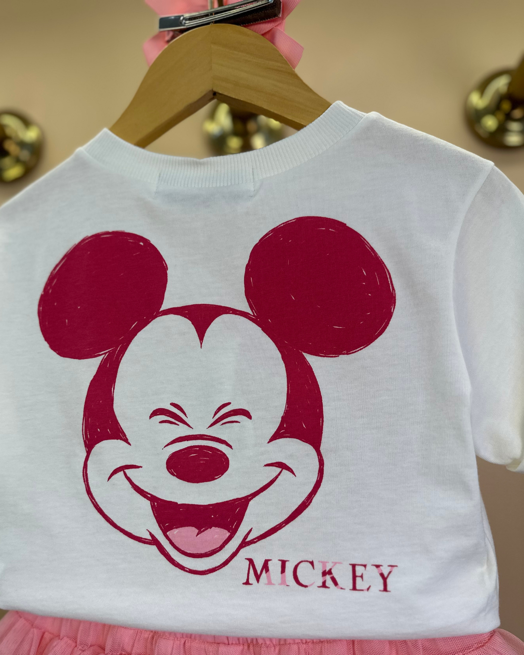 T-shirt Infantil Mickey e Minnie - Animê