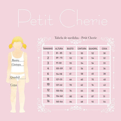 Vestido Infantil Festa Tule Rosa Flores - Petit Cherie