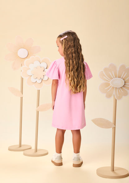 Vestido Infantil Estampa Daisy Duck Saia de Tule - Momi