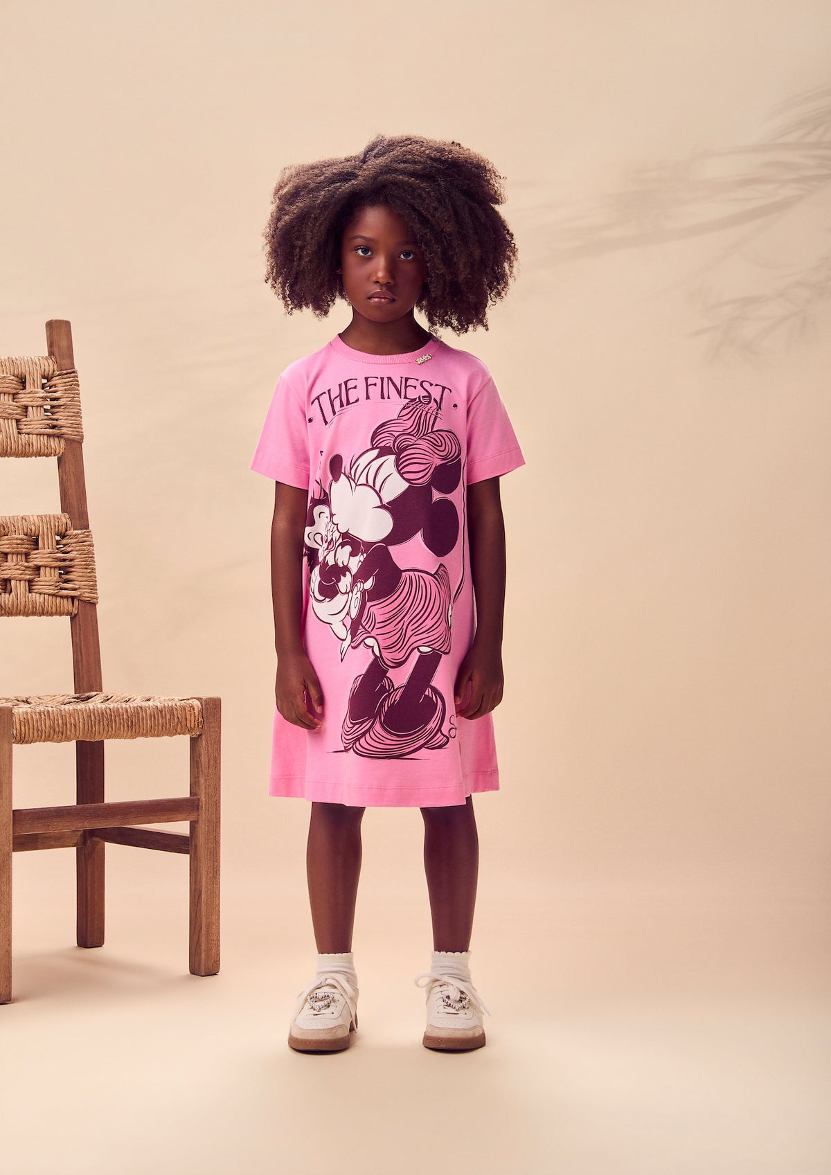 Vestido Infantil Minnie Mouse The Finest  Rosa - Animê
