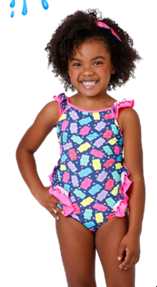 Maiô Infantil Larissa Est. Gummy - Siri Kids