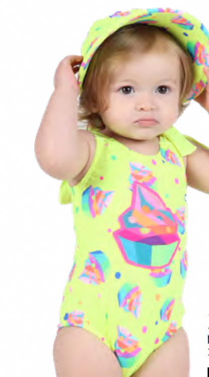 Maiô Bebê Maria Cupcake - Siri Kids