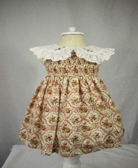 Vestido Bebê Floral Provençal com Faixa - Roana