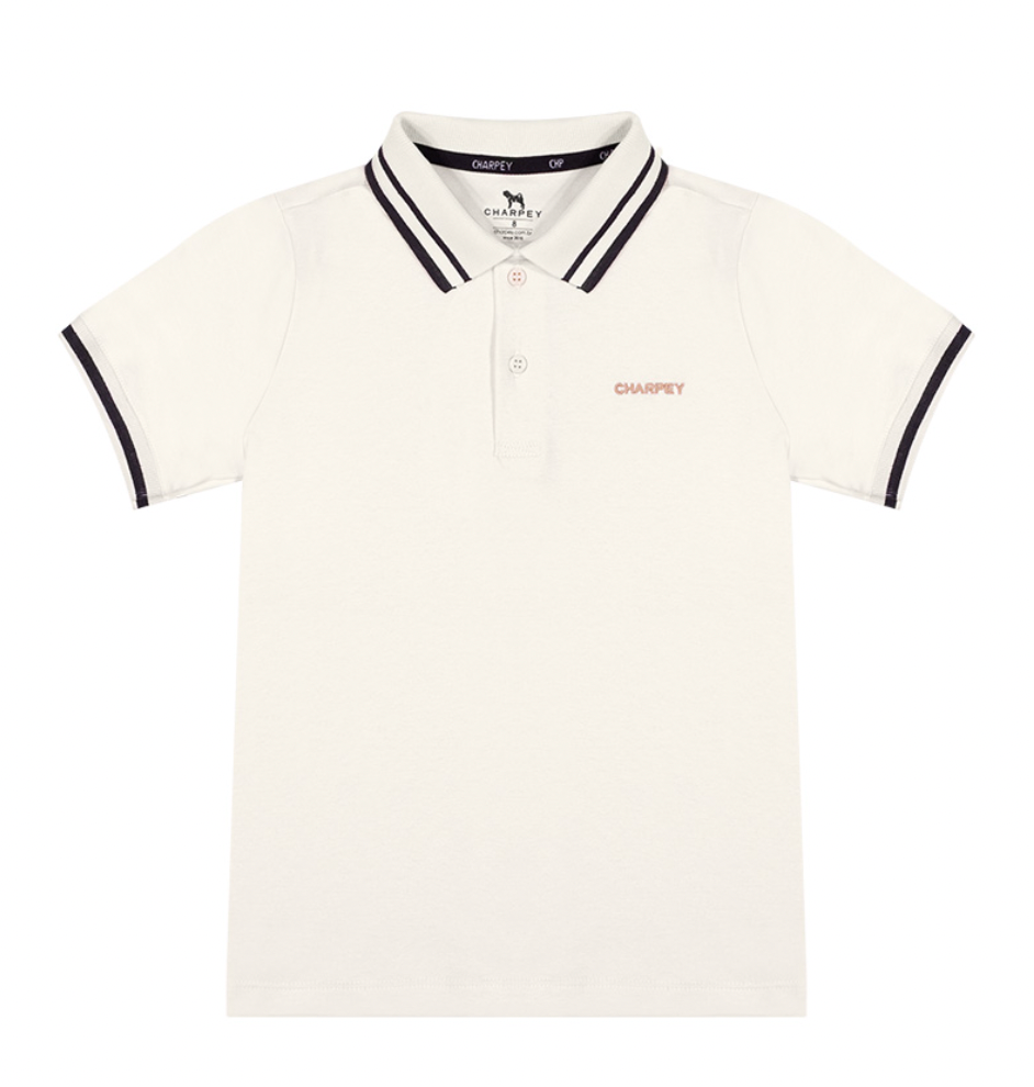 Camisa Polo Infantil Clássica Suedine Off - Charpey