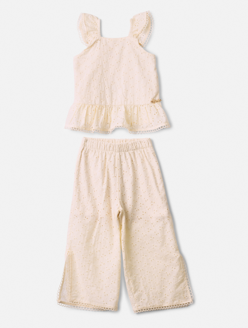 Conjunto Infantil Blusa e Calça Bege - Animê
