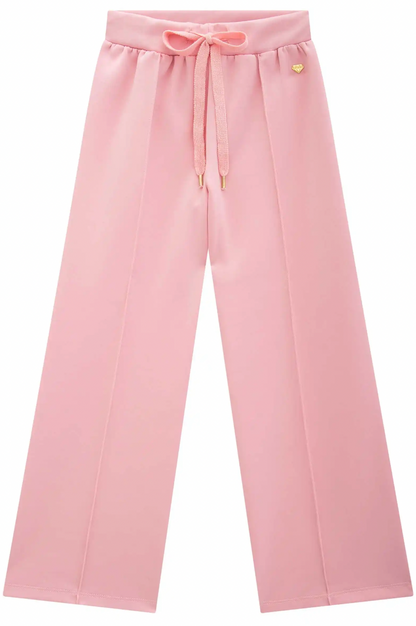 Calça Infantil Wide Leg Tecnonew Rosa - Infanti