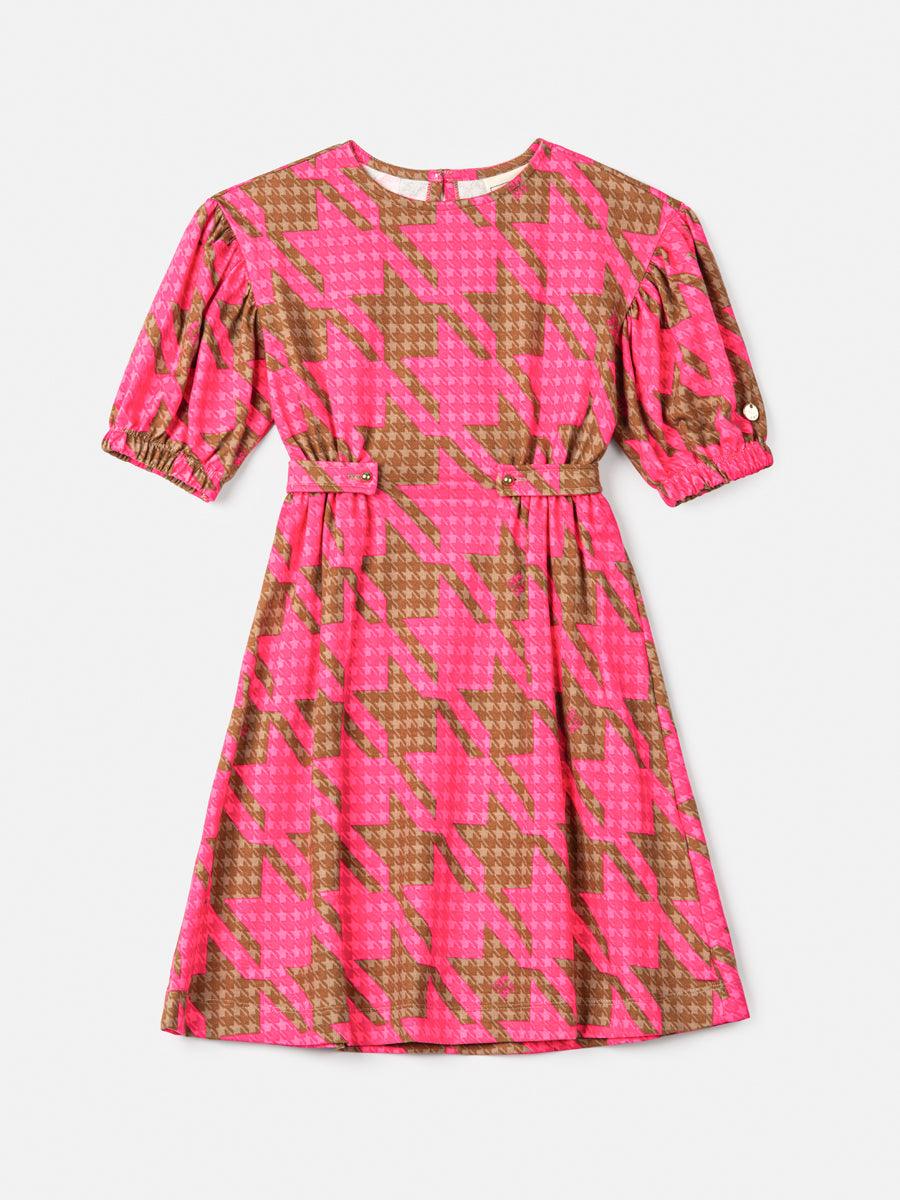 Vestido Maxi Pied de Poule Animê - Gracia
