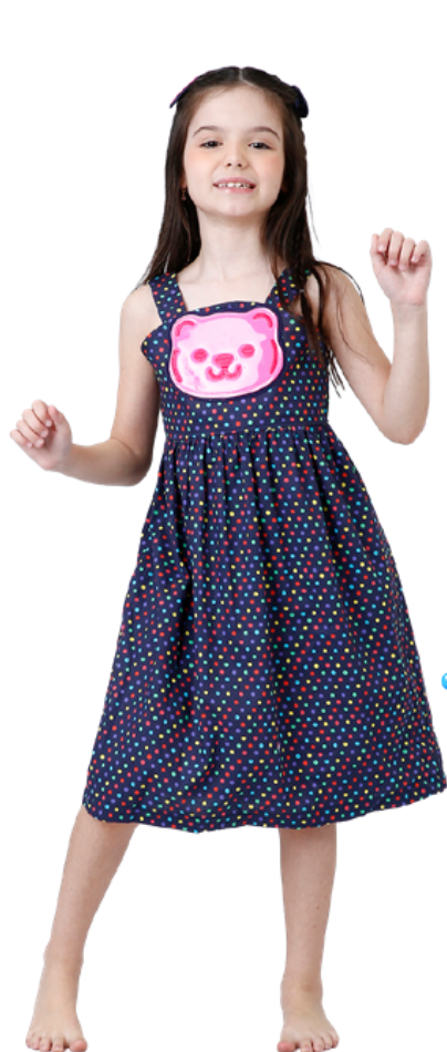 Vestido Infantil Manu Est. Gummy - Siri Kids