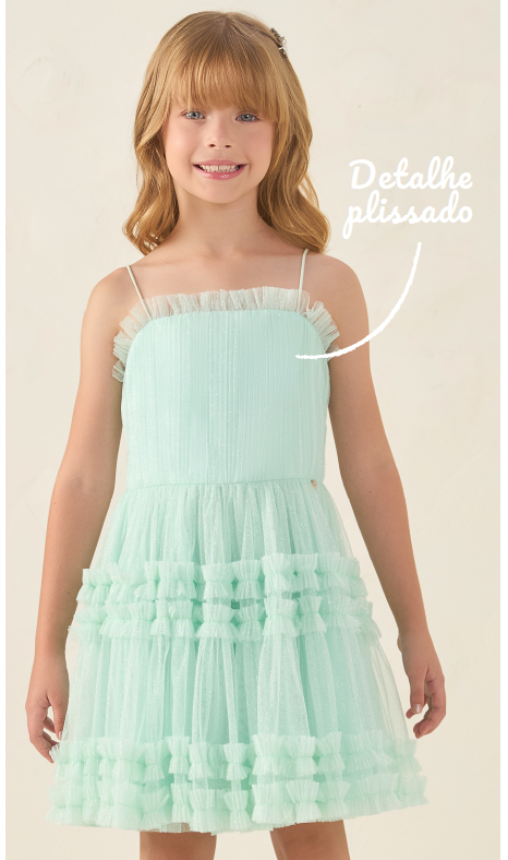 Vestido Candy Green - Petit Cherie