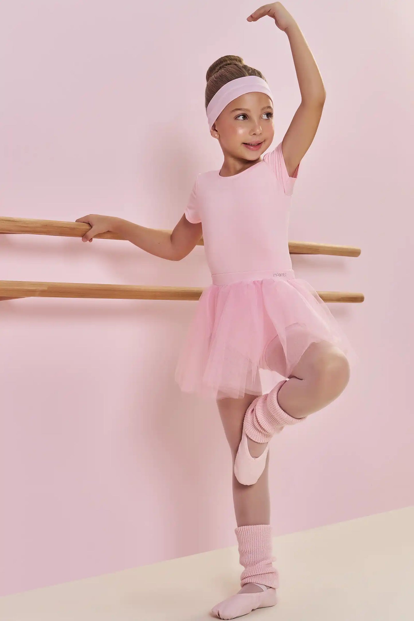Saia Infantil Tule Rosa Claro - Infanti