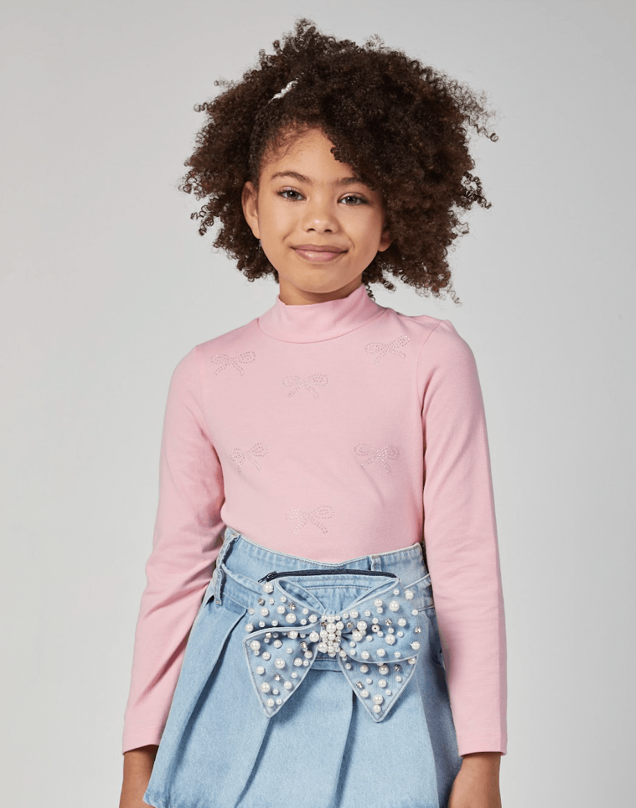 Blusa Algodão ML Rosa - Luluzinha - Gracia