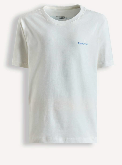 Camiseta Infantil Off White Montanhas Costas - Reserva Mini