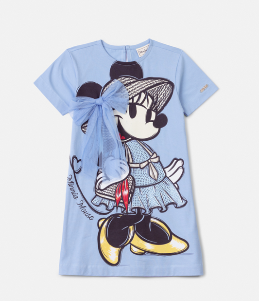 Vestido Infantil Minnie Azul - Animê