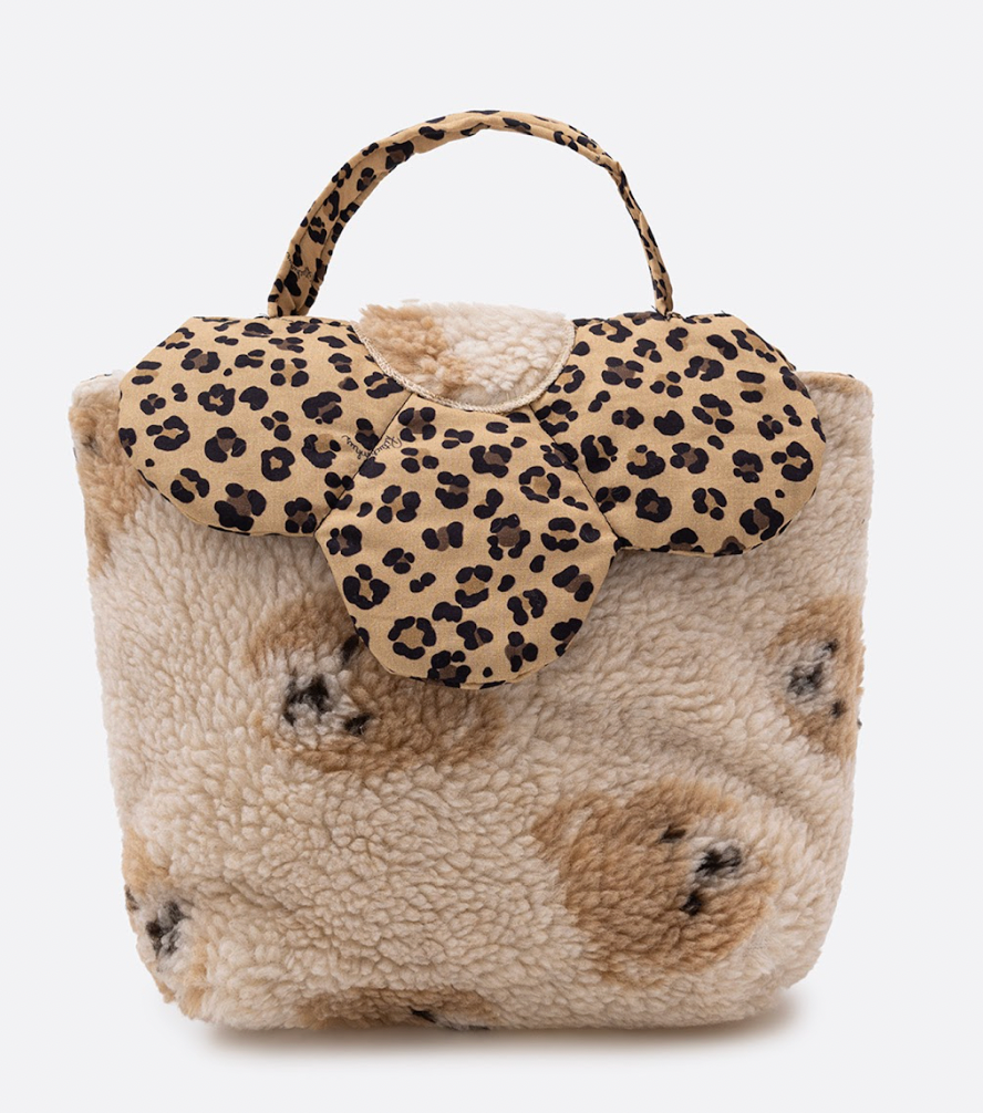 Bolsa Infantil Teddy Ursinhas Detalhes Oncinhas - Pituchinhus PRÉ-VENDA