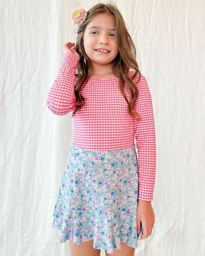 Saia Infantil Babado Floral - L'été