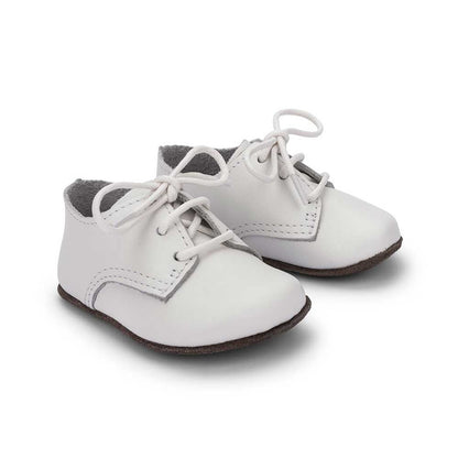 Sapato Bebê Balão Couro Branco - Petit Cheval