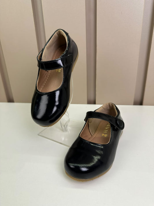 Sapatilha Infantil Couro Laila Preto Verniz - Gracia
