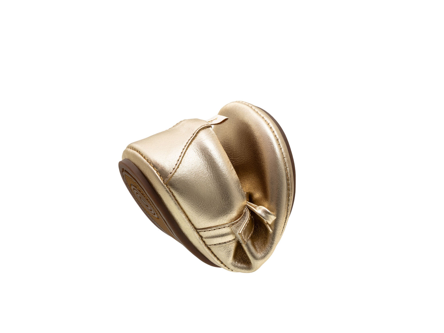 Sapatilha Infantil Couro Brigitte Metal Gold - Tip Toey Joey PRÉ-VENDA