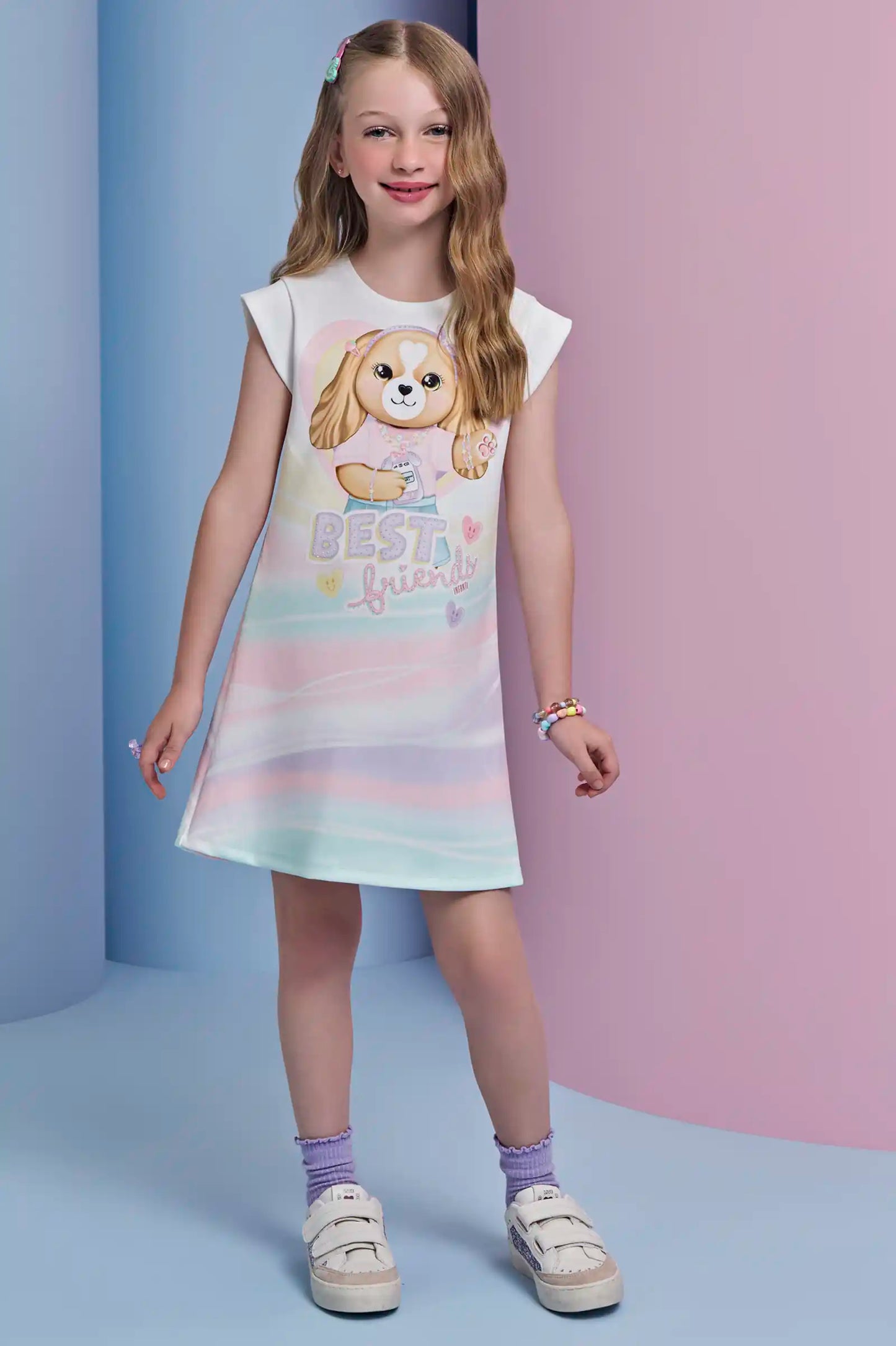 Vestido Infantil Dog Best Friend - Infanti