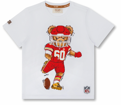 Camiseta Infantil Algodão Teddy Kansas City Chiefs NFL - Dame