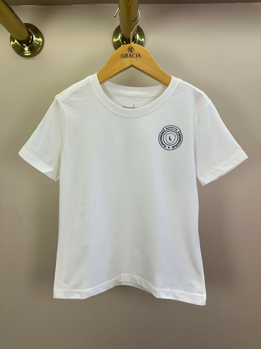 Camiseta Infantil Estampa Escudo R.F.C Off White - Reserva Mini