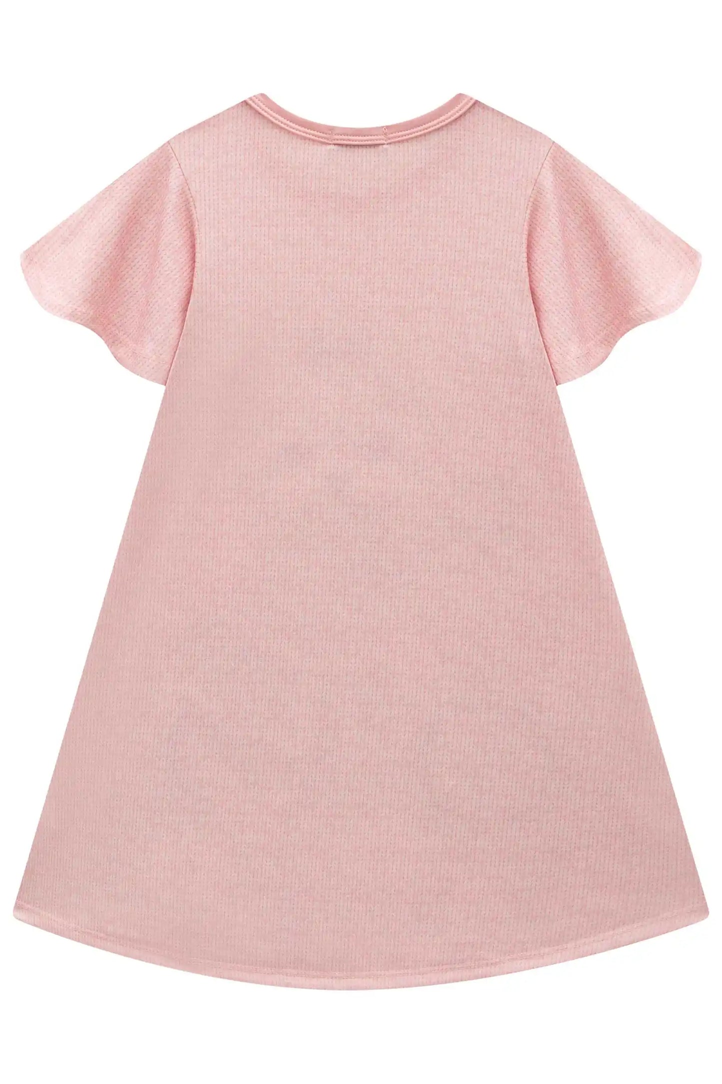 Vestido Infantil Algodão Fress Puppy On A Bike Rosa - Infanti