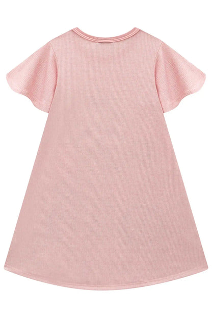 Vestido Infantil Algodão Fress Puppy On A Bike Rosa - Infanti