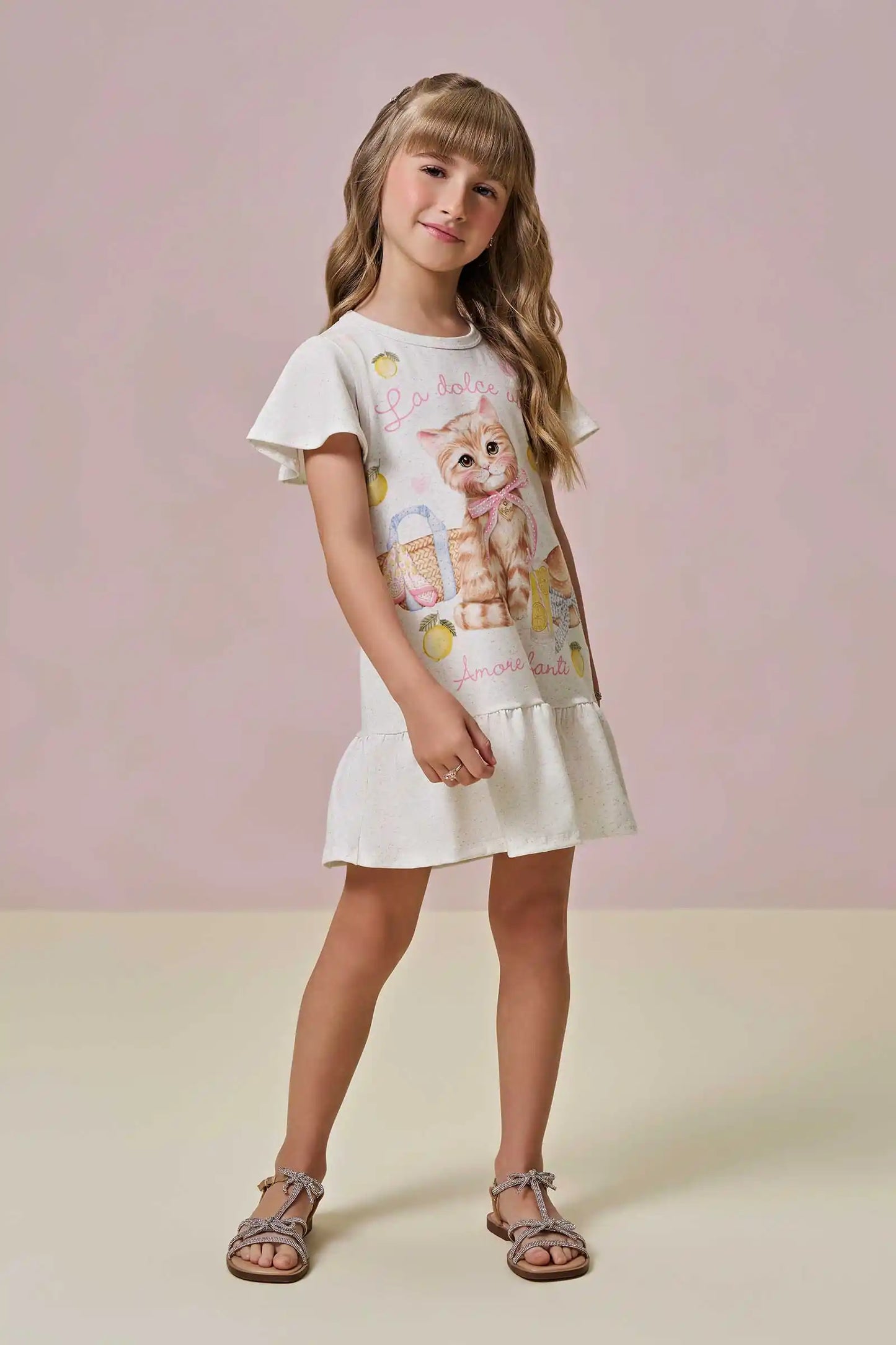 Vestido Infantil Gatinha La Dolce Vita - Infanti