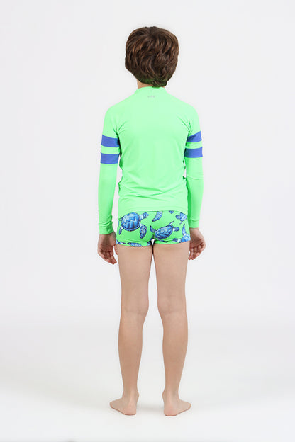 Conjunto Infantil Blusa de Proteção e Sunga Arthur Turtle - Siri Kids