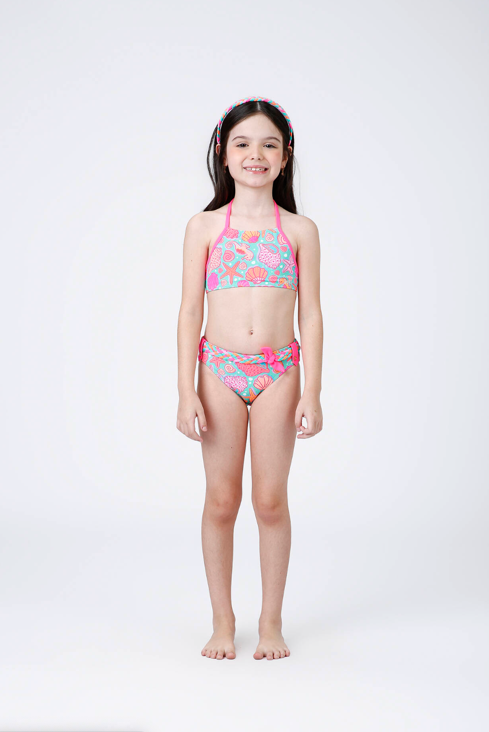 Biquíni Infantil Cropped Pri Est Conchas - Siri Kids