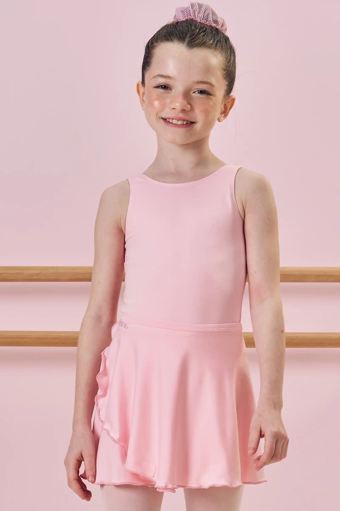 Collant Infantil Regata em Malha Rosa Claro - Infanti