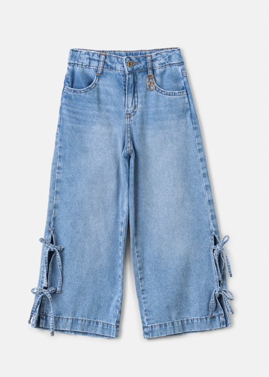 Calça Infantil Jeans Laço - Animê