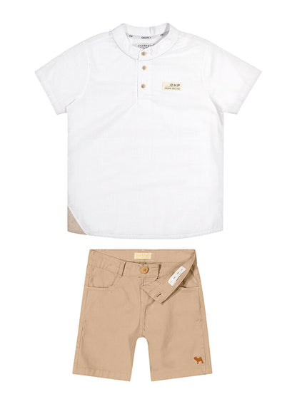 Conjunto bata e bermuda de sarja Charpey - Gracia