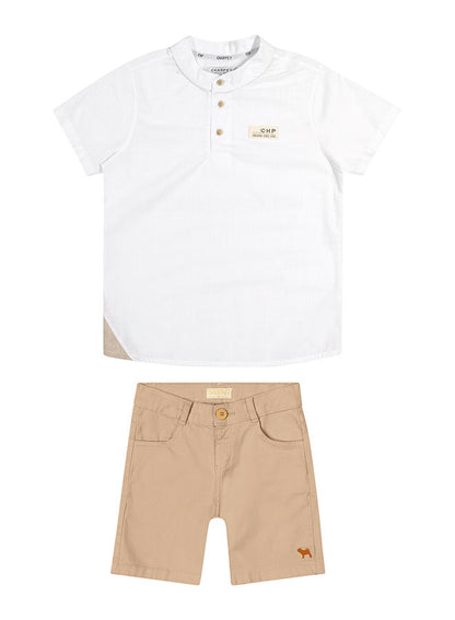 Conjunto bata e bermuda de sarja Charpey - Gracia