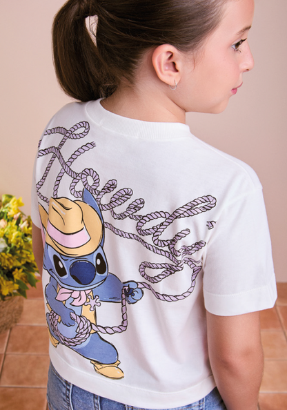 Blusa Infantil Stitch Howdy - Animê