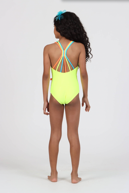Maiô Infantil Talita Strass Tropical - Siri Kids