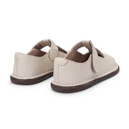 Sapato Infantil Couro Colegial Creme - Petit Cheval