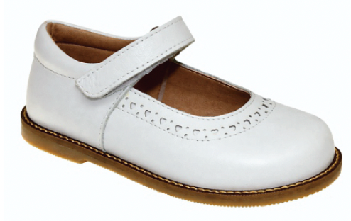 Sapato Infantil Couro Flora Branco - Gracia